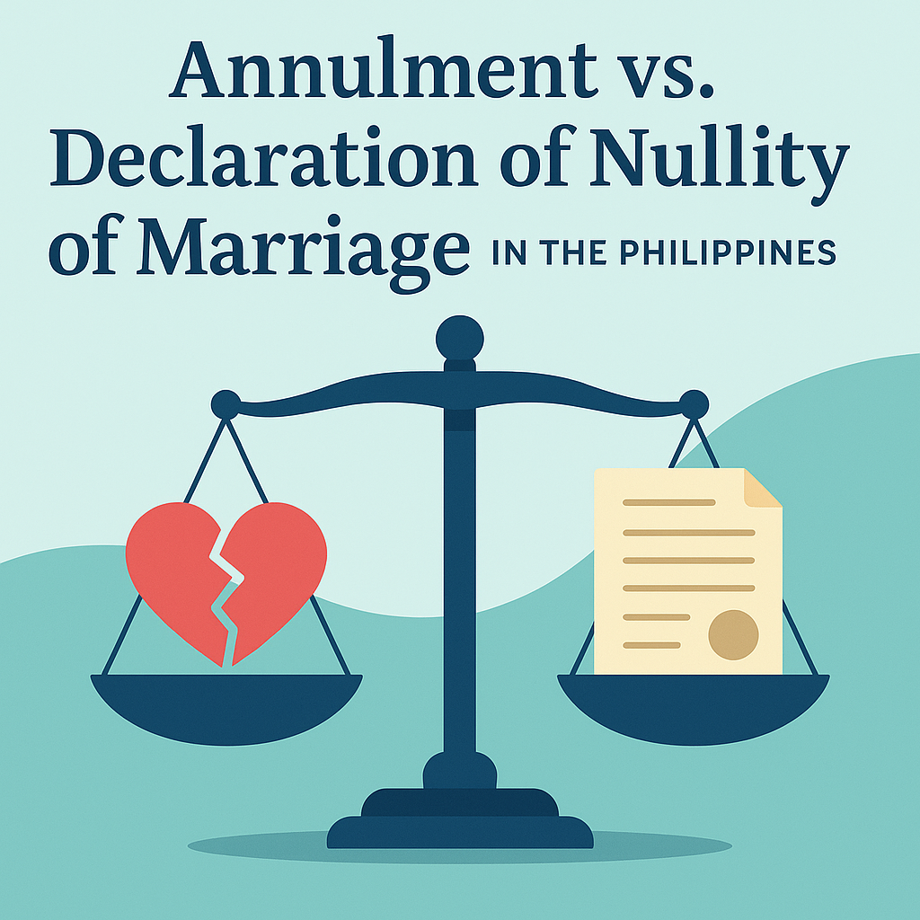 Annulment vs. Declaration of Nullity of Marriage in the Philippines: Key Differences and Implications