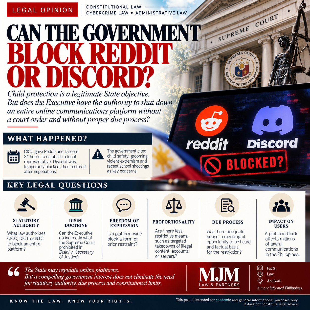 CAN THE GOVERNMENT BLOCK REDDIT OR DISCORD?