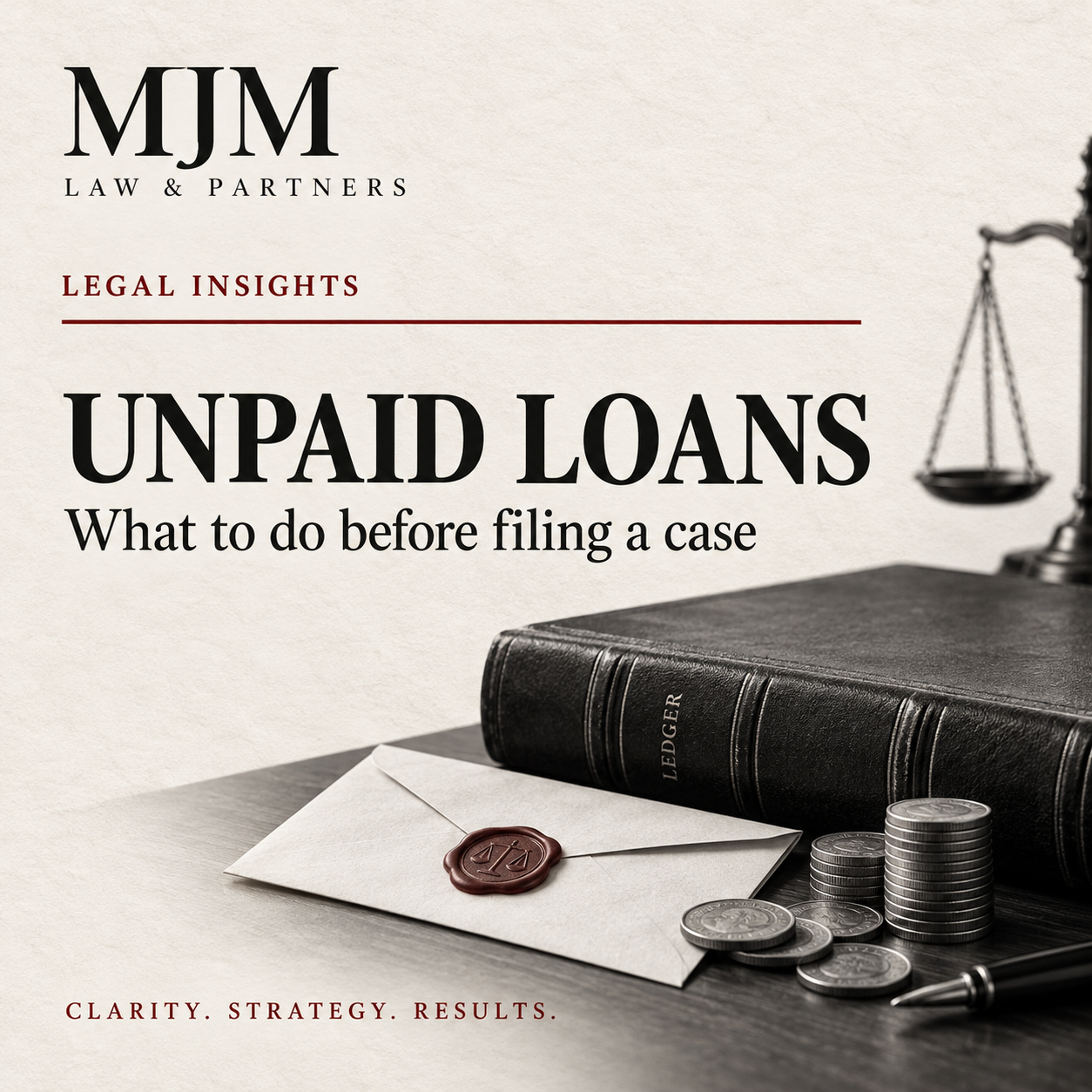 An Unpaid Loan: What to Do Before Filing a Case